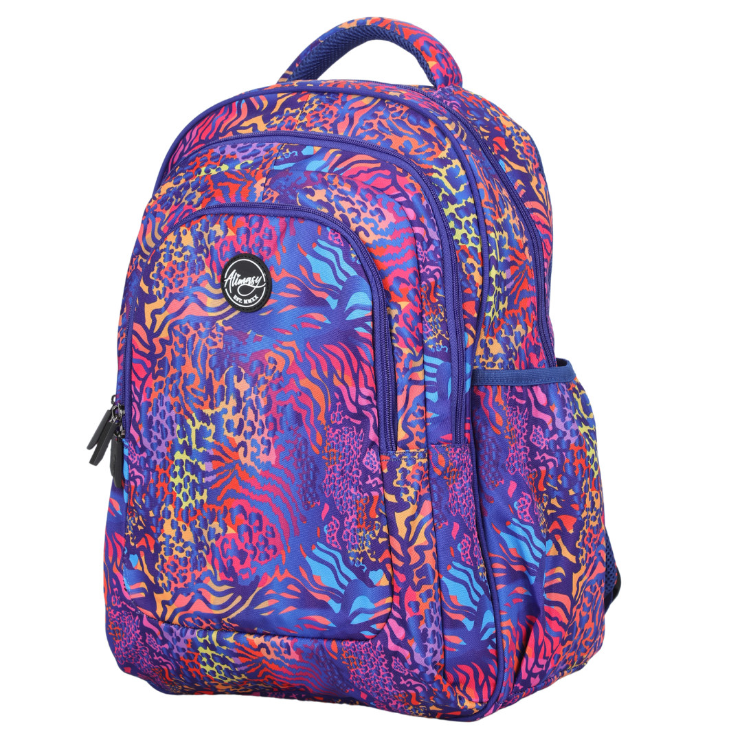 Animal print backpacks for school on sale