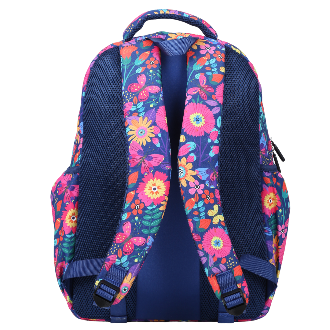 Blooms & Butterflies Large School Backpack