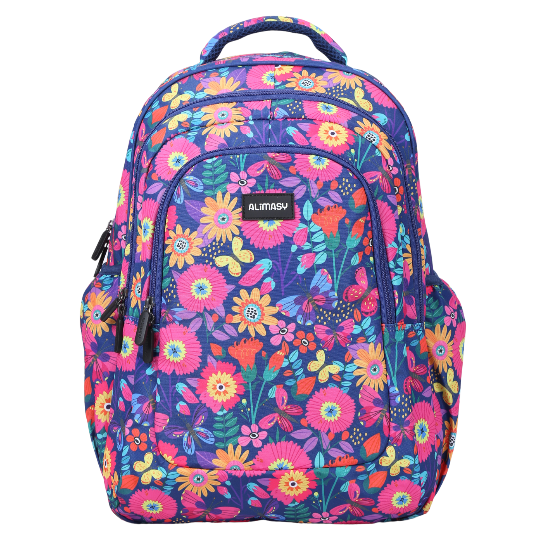 Blooms & Butterflies Large School Backpack