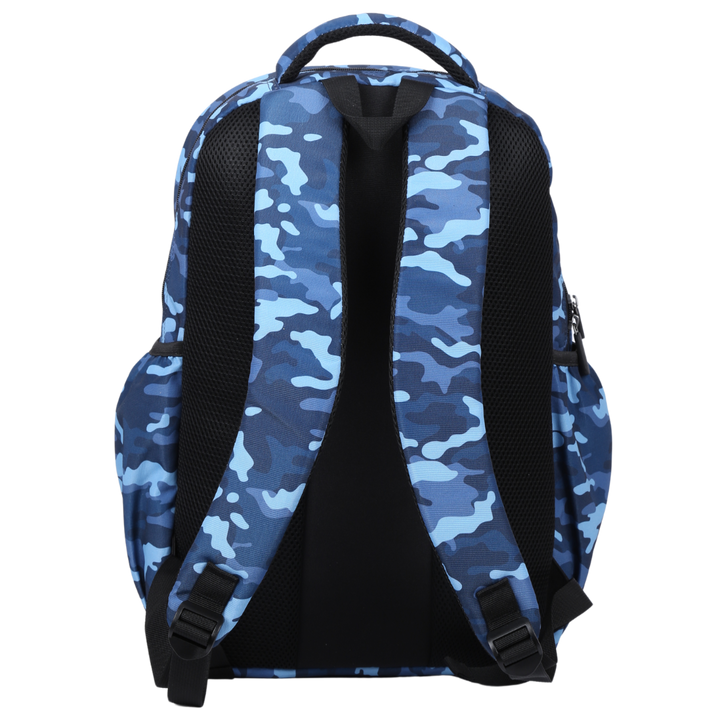 Blue Camouflage Large School Backpack - RESTOCK EARLY JAN 2025