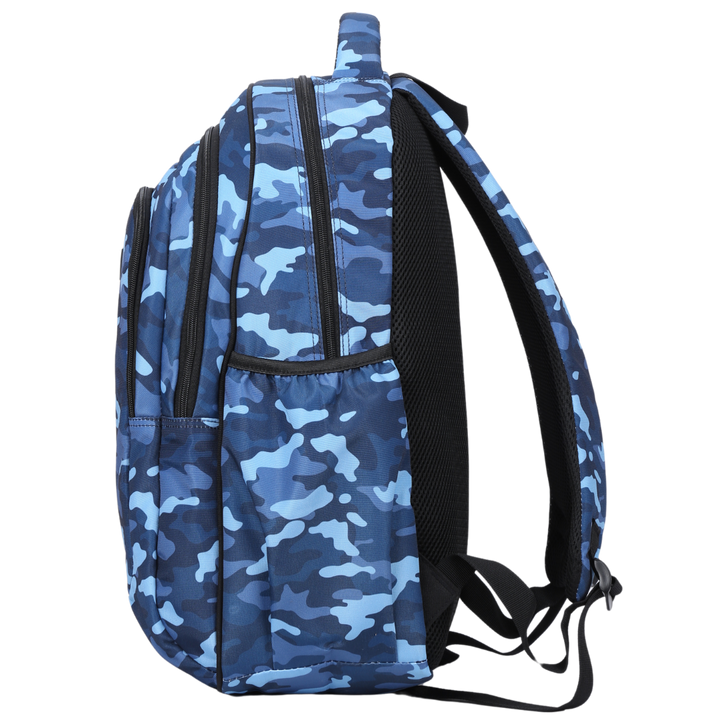 Blue Camouflage Large School Backpack - RESTOCK EARLY JAN 2025