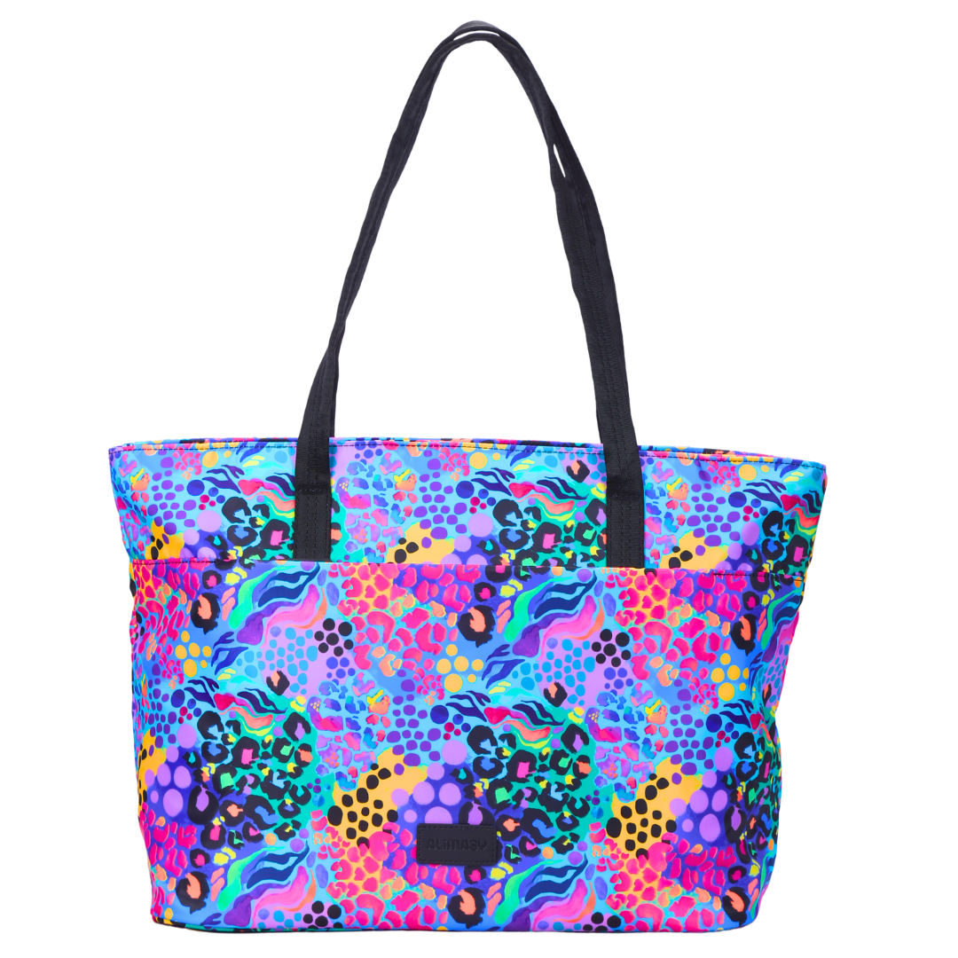 Electric Leopard Tote Bag