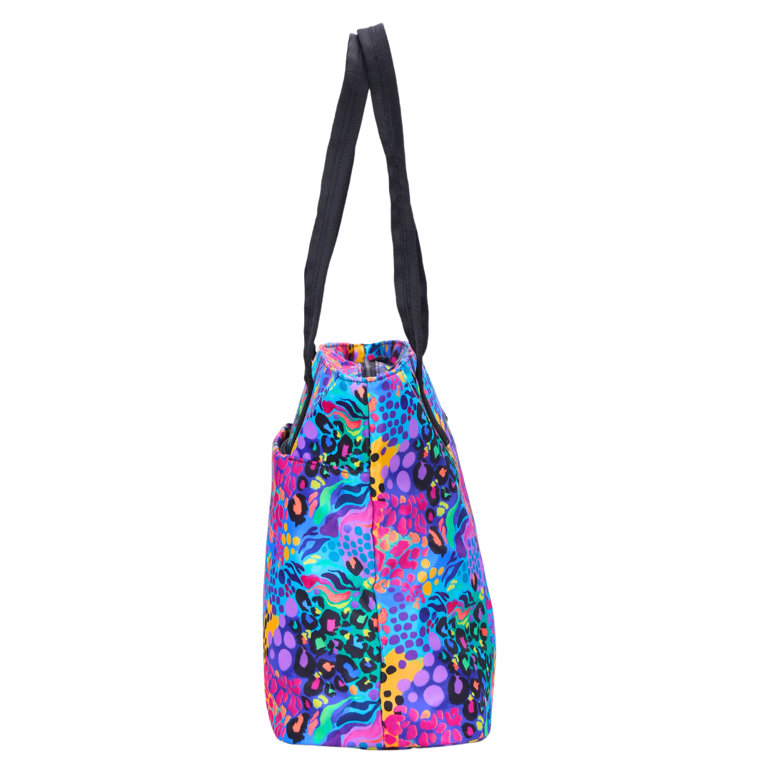 Electric Leopard Tote Bag