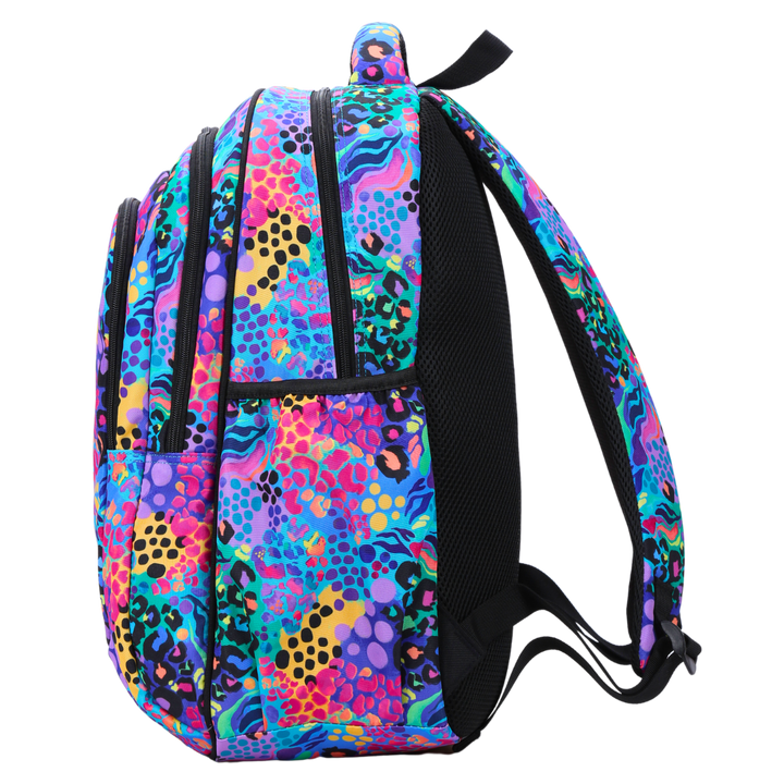 Electric Leopard Large School Backpack