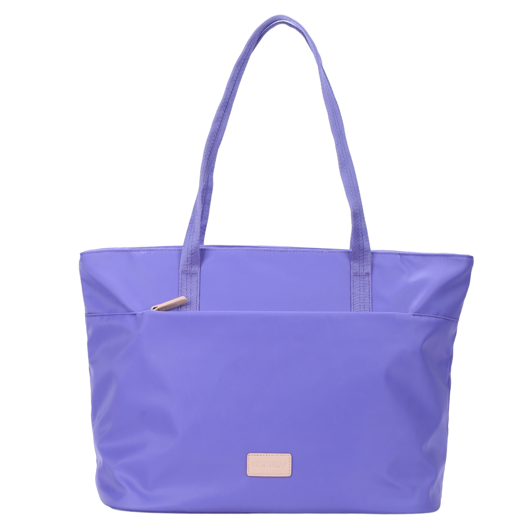 Lilac Nylon Tote Bag