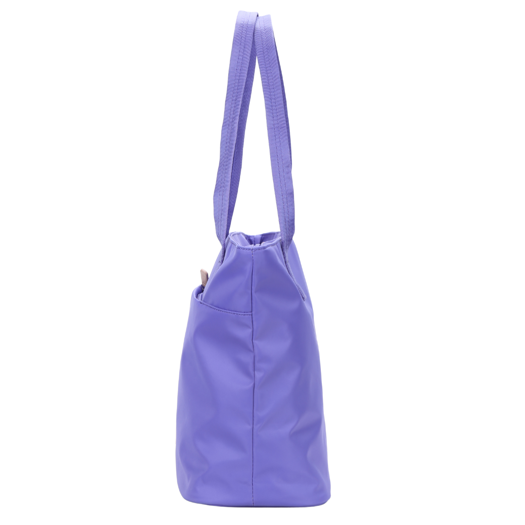 Lilac Nylon Tote Bag