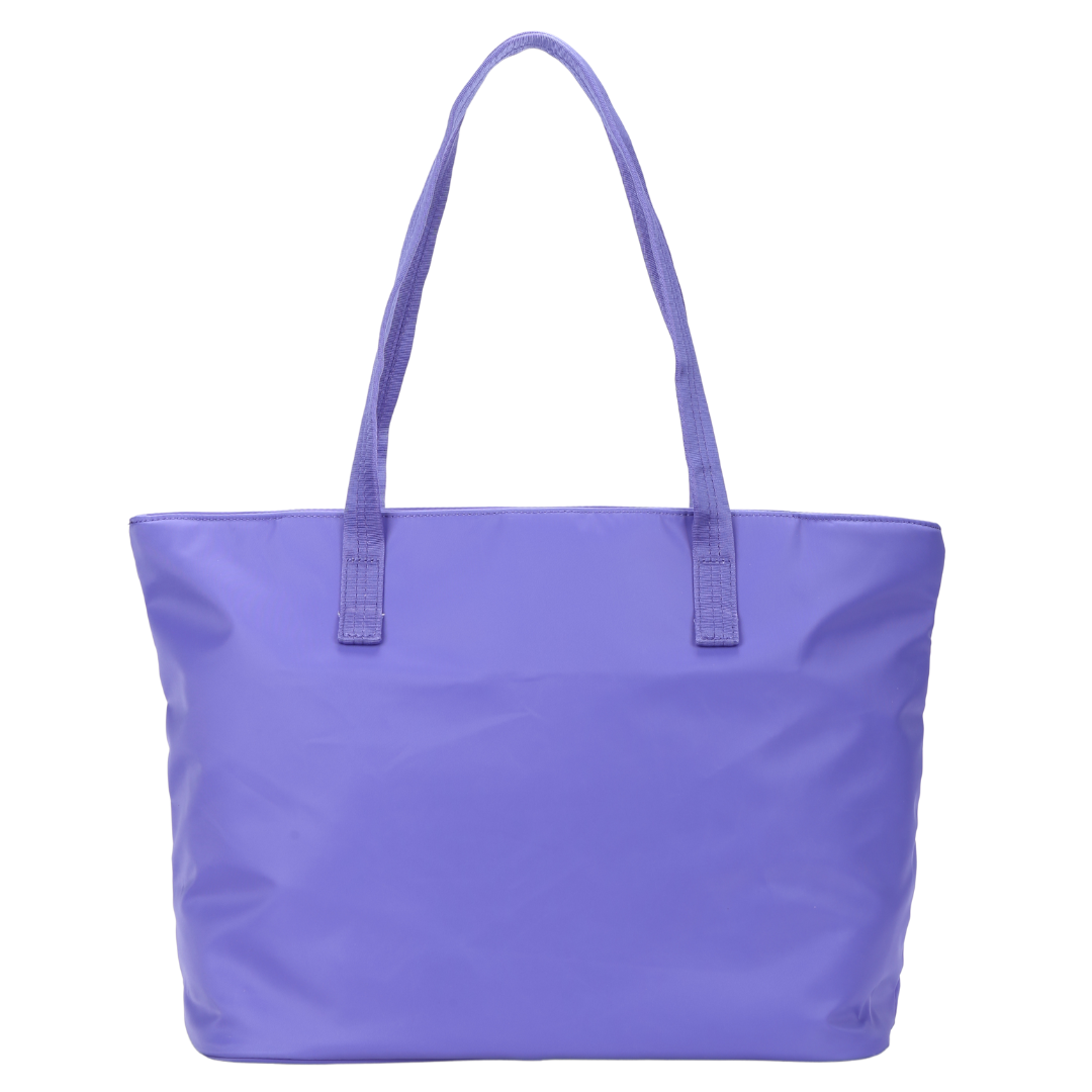 Lilac Nylon Tote Bag