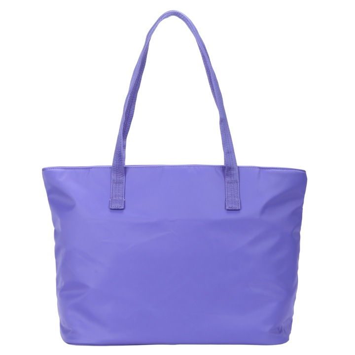 Lilac Nylon Tote Bag