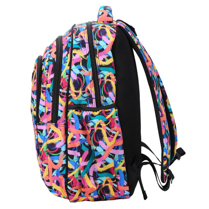 Paint Swirls Large School Backpack