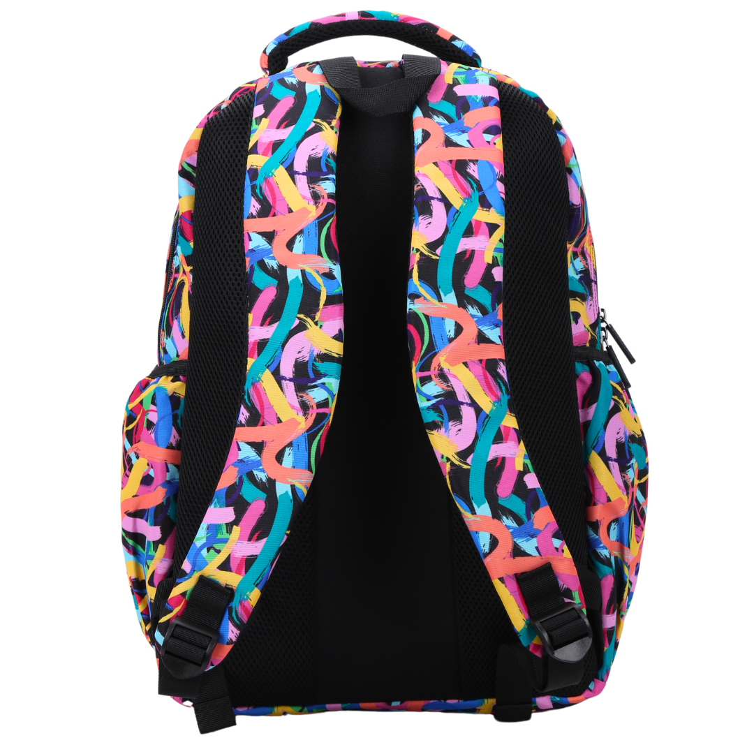 Paint Swirls Large School Backpack