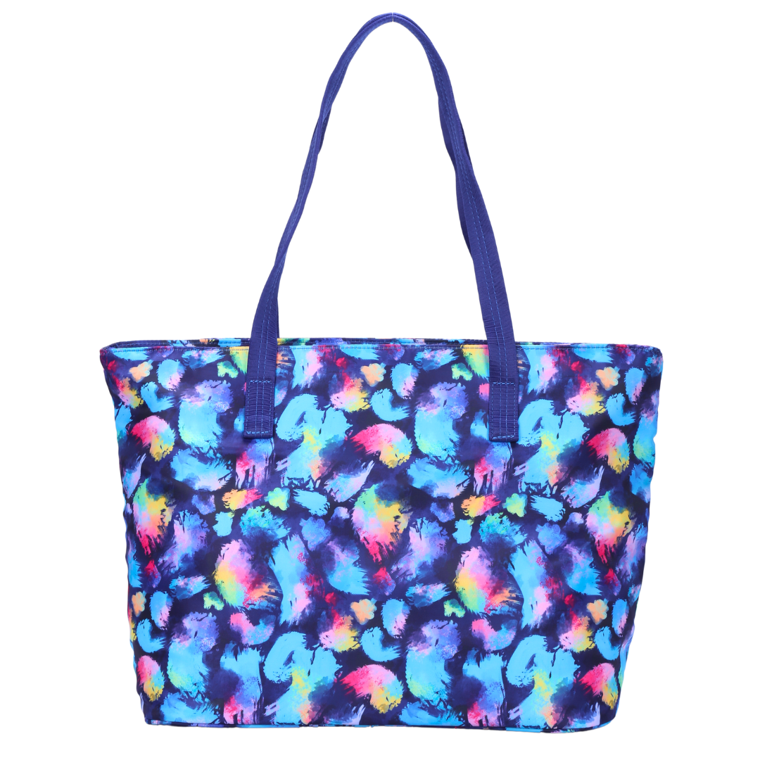 Rainbow Splatter Tote Bag