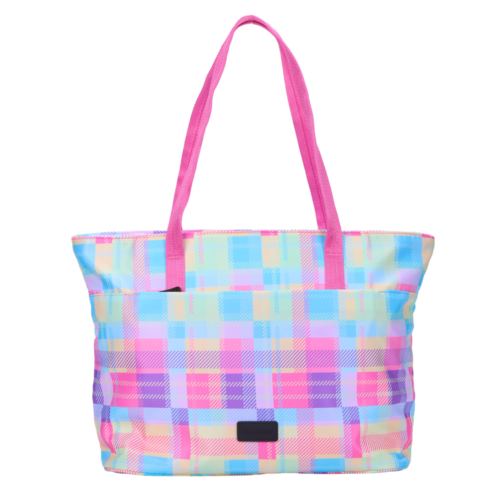 Summer Check Tote Bag