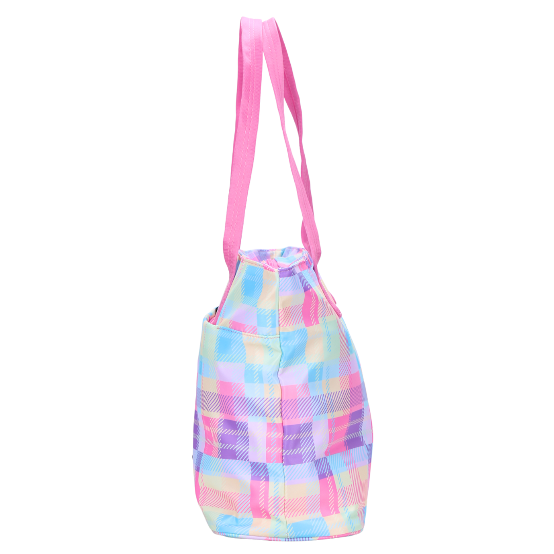 Summer Check Tote Bag