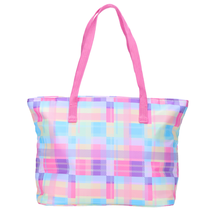 Summer Check Tote Bag