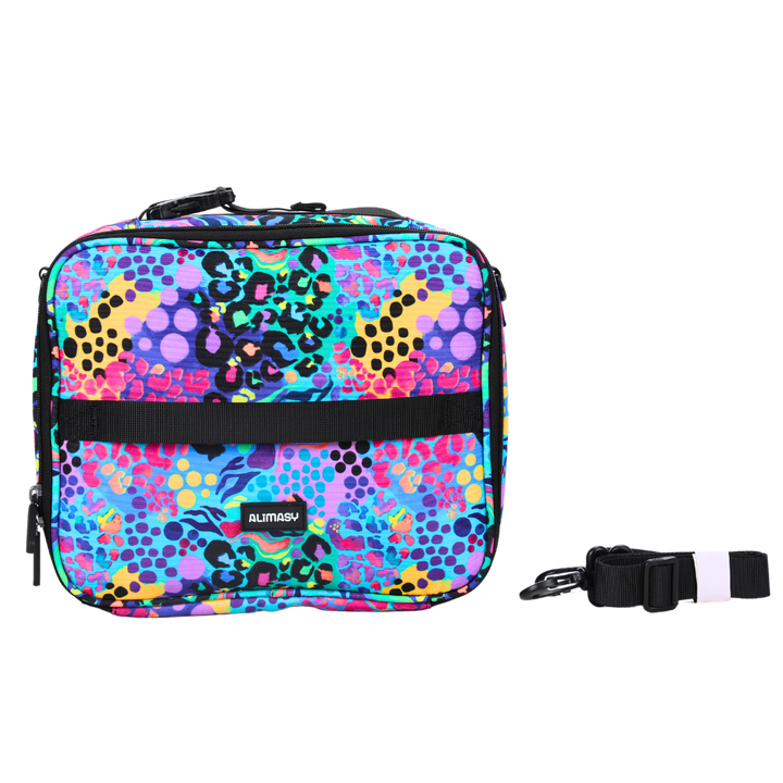 Small Insulated Lunch Bag Electric Leopard