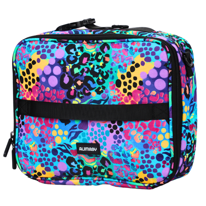 Small Insulated Lunch Bag Electric Leopard