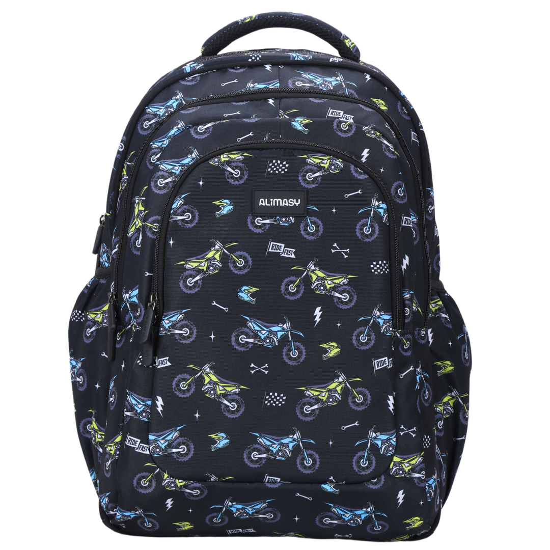 Motorcross Large School Backpack