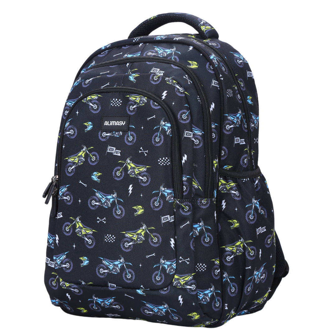 Motorcross Large School Backpack